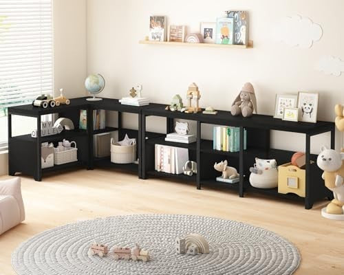 Black Entryway Storage Bench 145cm Shoe Rack Hallway Living Room Seat