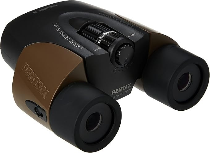 8–16x21 Zoom Compact Binoculars – HD Wide View, Multi-Coated Travel Optics