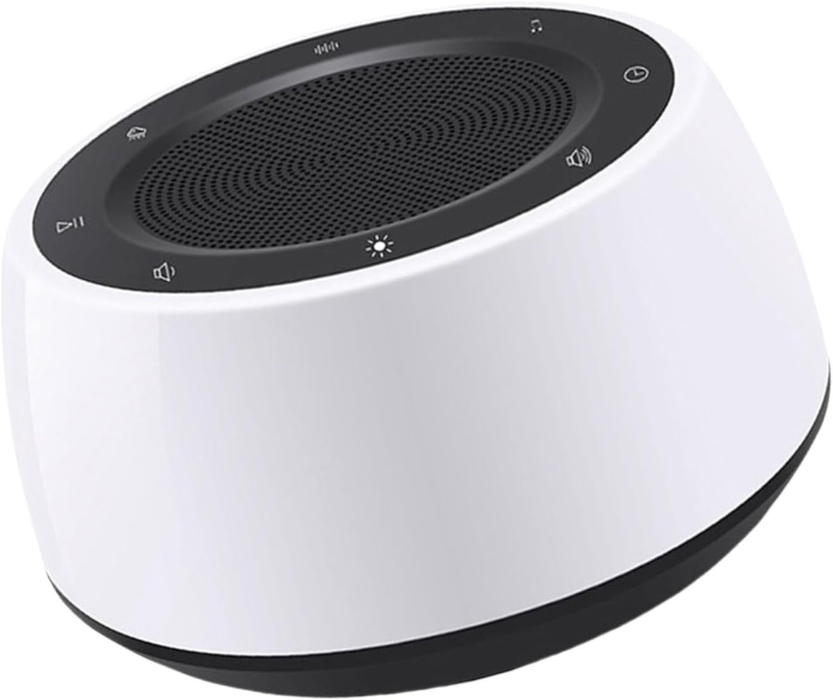 White Noise Machine with Night Light & Timer, Soothing Sounds for Sleep