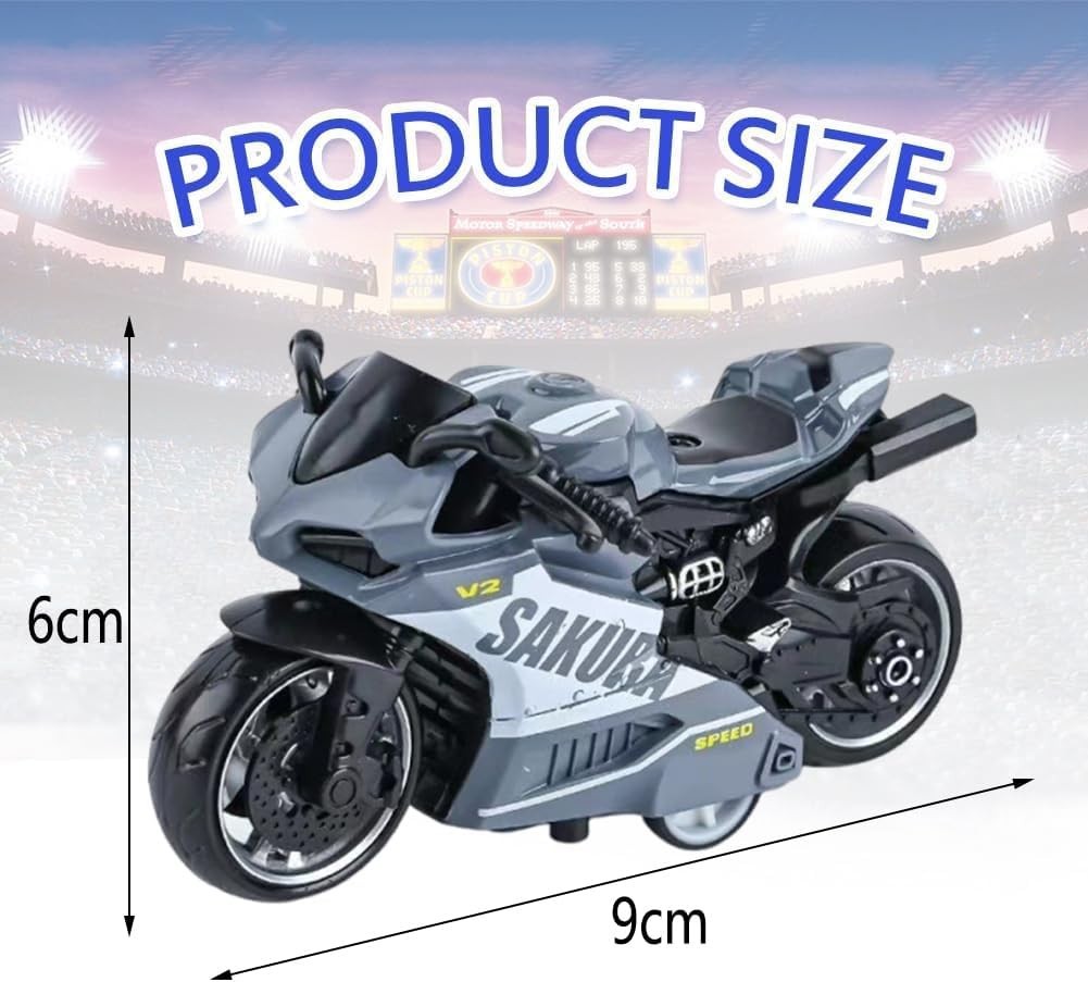 Realistic Motorcycle Toy Model 9x5cm | Safe, Durable, Kid-Friendly Gift