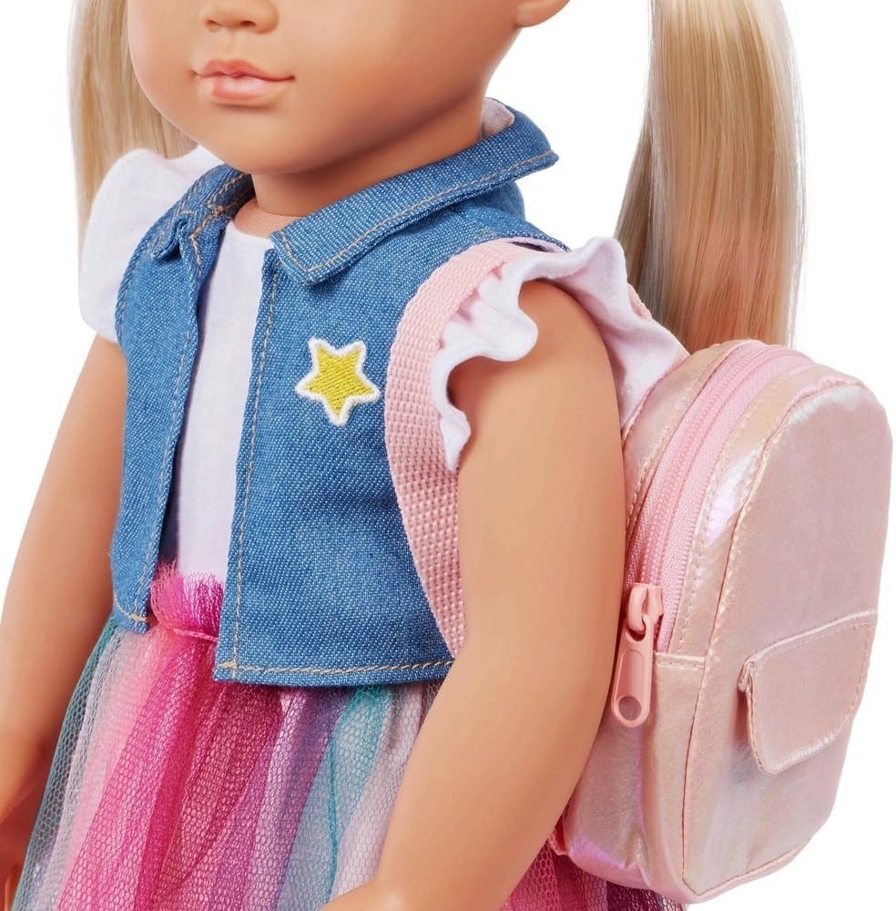 18in School Girl Doll Fashion Outfit Backpack Accessories Role Play