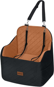 Elevated Dog Car Booster Seat Washable Travel Bed for Small Medium Dogs