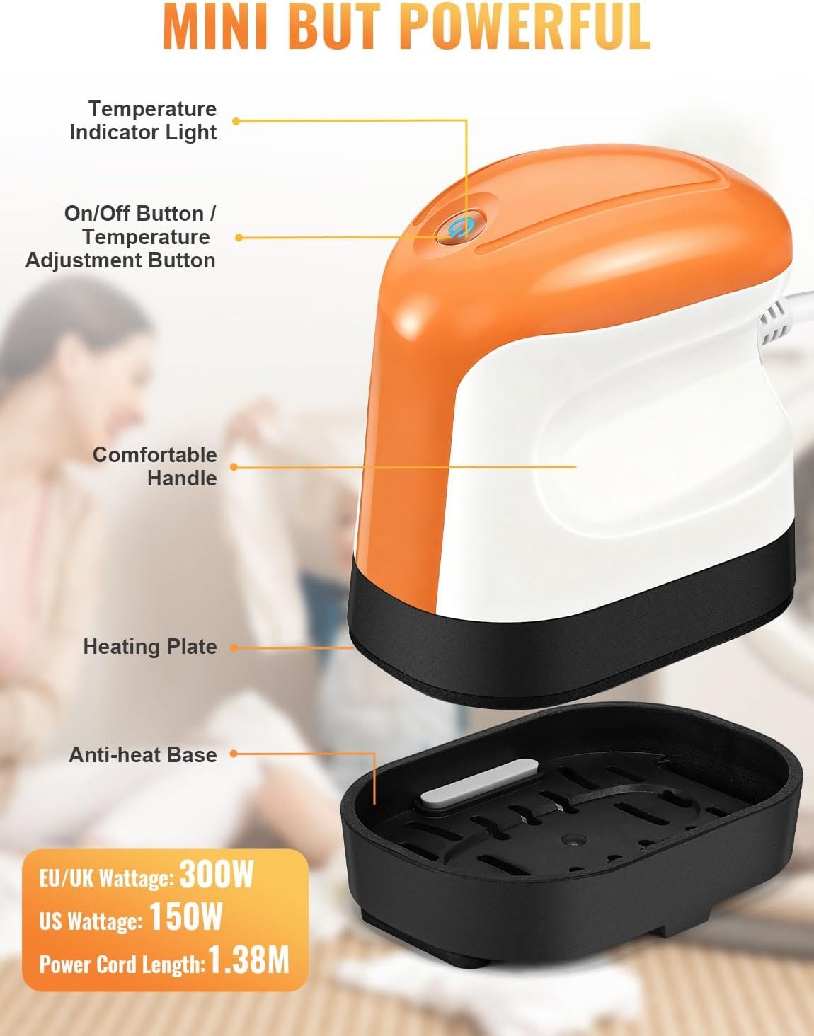 Mini Heat Press Machine for T Shirts Portable Iron Heat Transfer Vinyl Press