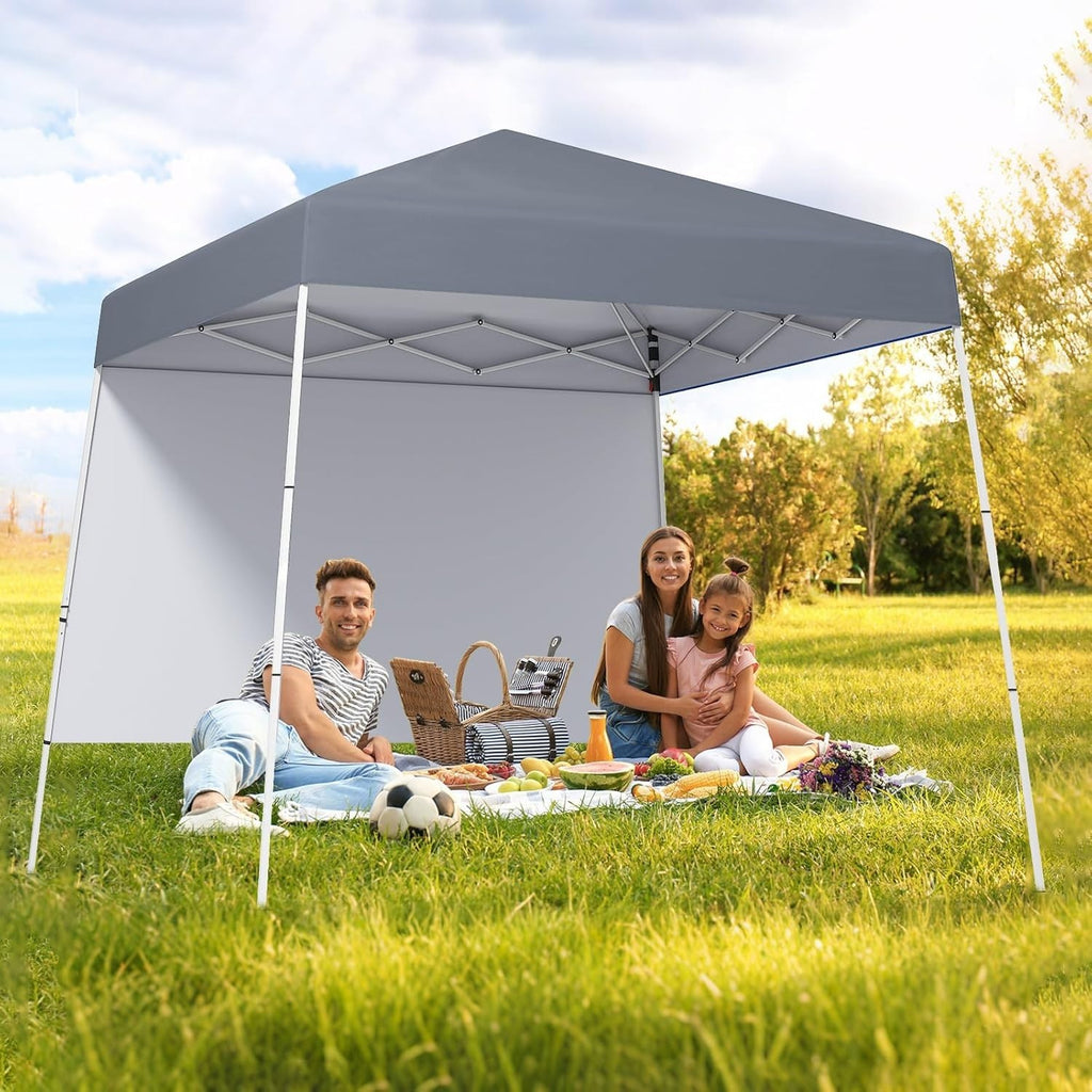 3x3M Gray Pop-Up Canopy Tent UPF50+ Sunshade Outdoor Party Gazebo