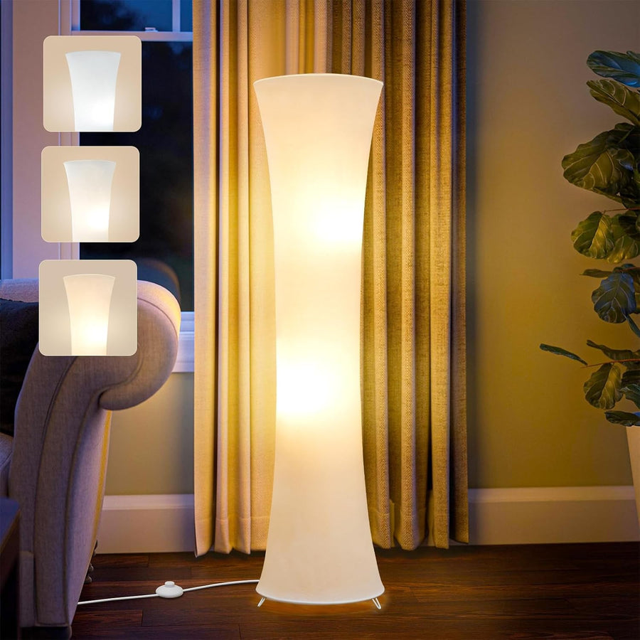 LED Column Floor Lamp 46 Inch Dimmable Colour Temperature Standing Light
