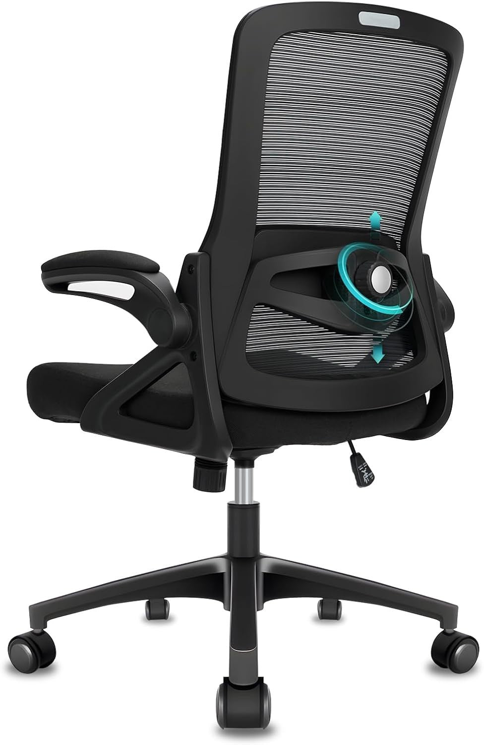 Ergonomic Office Chair Desk Seat Adjustable Lumbar Flip-Up Arms Mesh Back 120KG