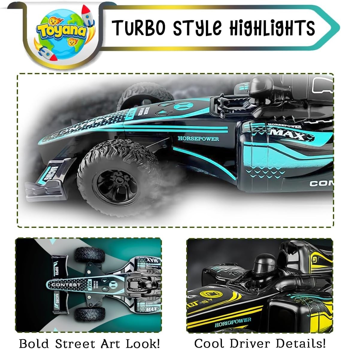 Remote Control Car for Kids 2.4GHz Fast Drift Racing Toy – Durable