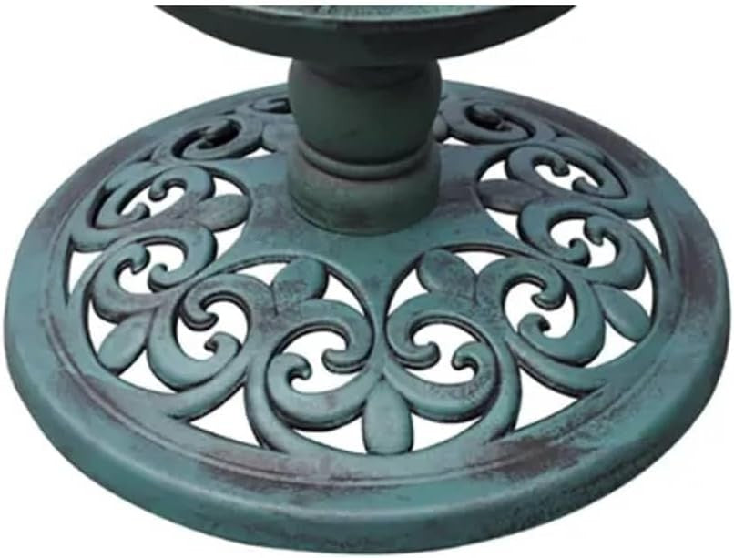 Solar Bird Bath Feeder with Light Outdoor Garden Fountain Water Feature Stand