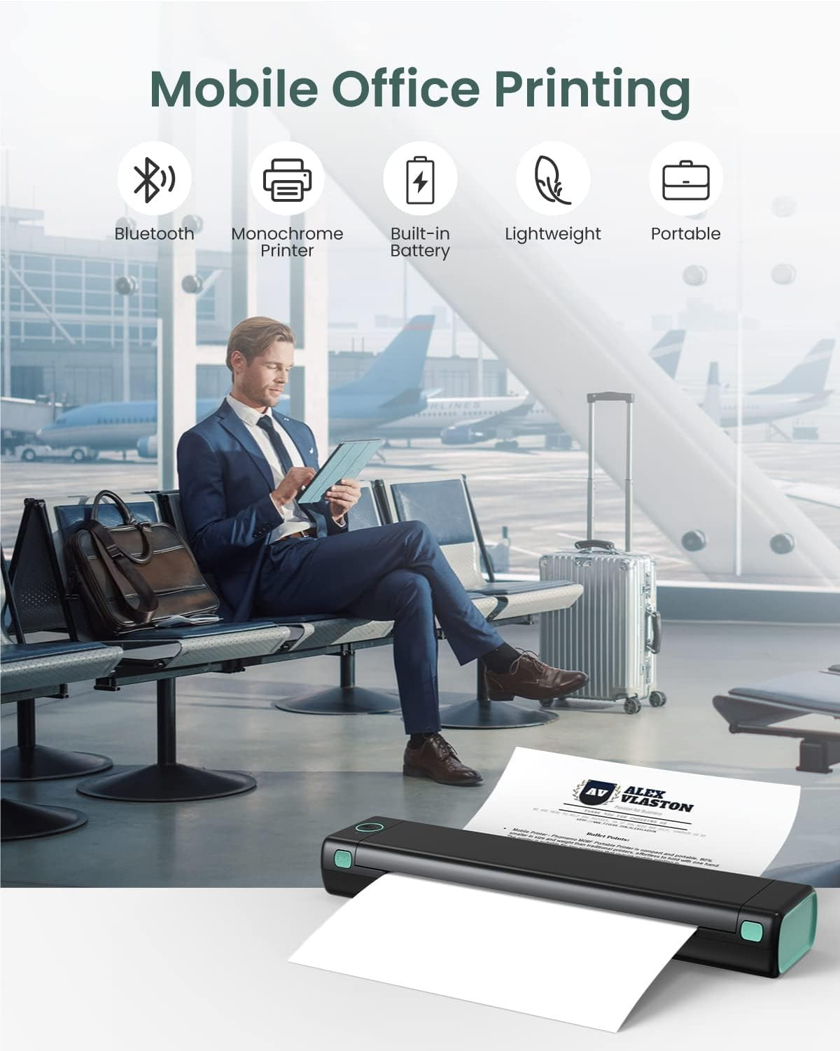 Portable A4 Thermal Printer Bluetooth Mobile Printer – Phomemo M08F