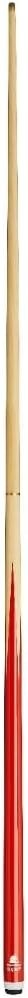 57in Snooker Pool Cue 2pc Centre Split 10mm Tip Brass Joint Red