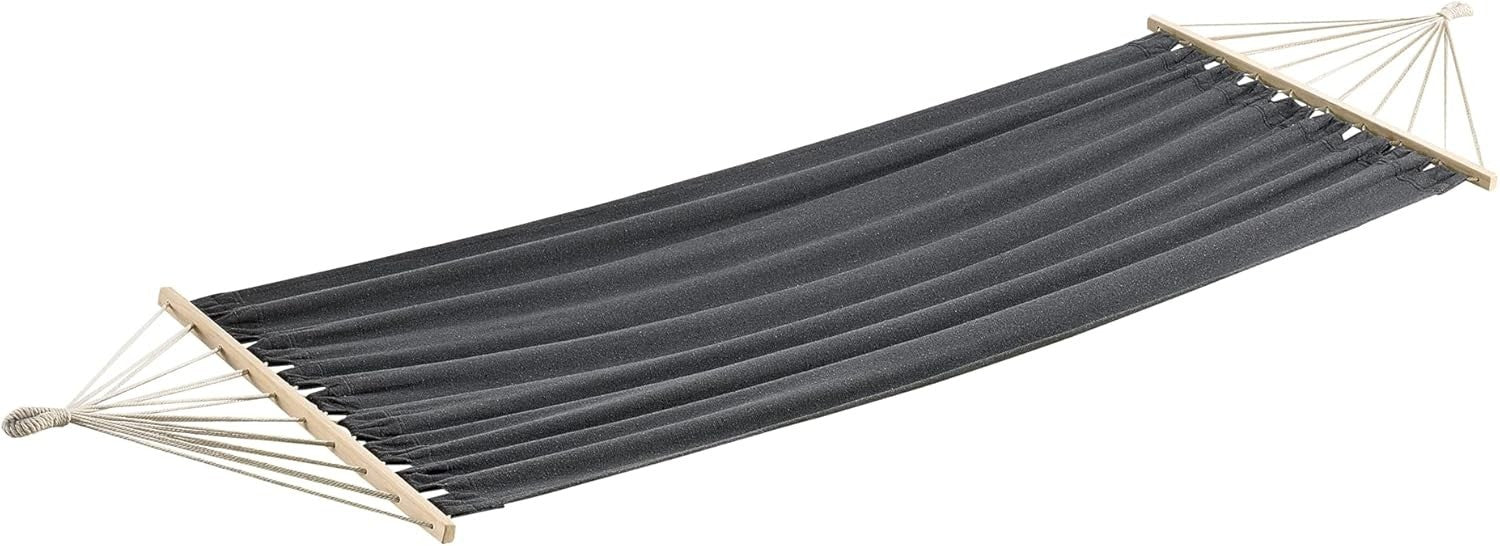 Hammock with Stand 200x100cm Indoor Outdoor Cotton Bed 120kg Capacity Relax