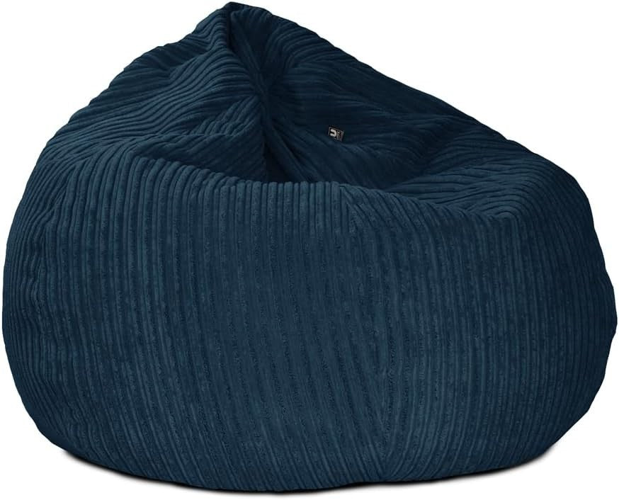 Large Corduroy Bean Bag Chair Adult Lounge Seat Washable UK Made