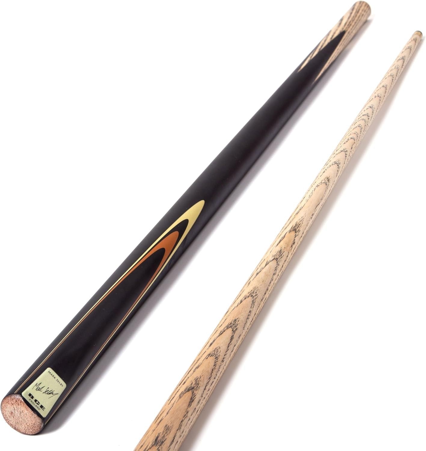 57" 2 Piece Ash Snooker Pool Cue 9.5mm Tip With Soft Case