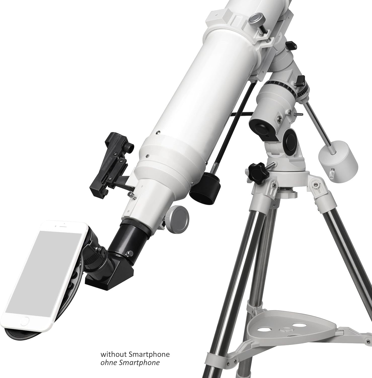 102/1000 EQ3 Refractor Telescope White with Tripod High Power Viewing