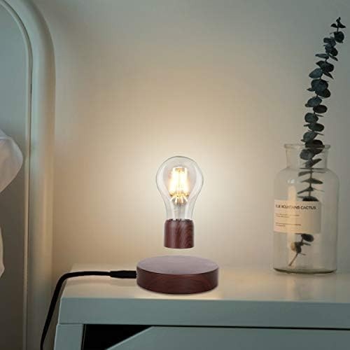 Brushed Magnetic Levitating LED Light Bulb Floating Desk Lamp