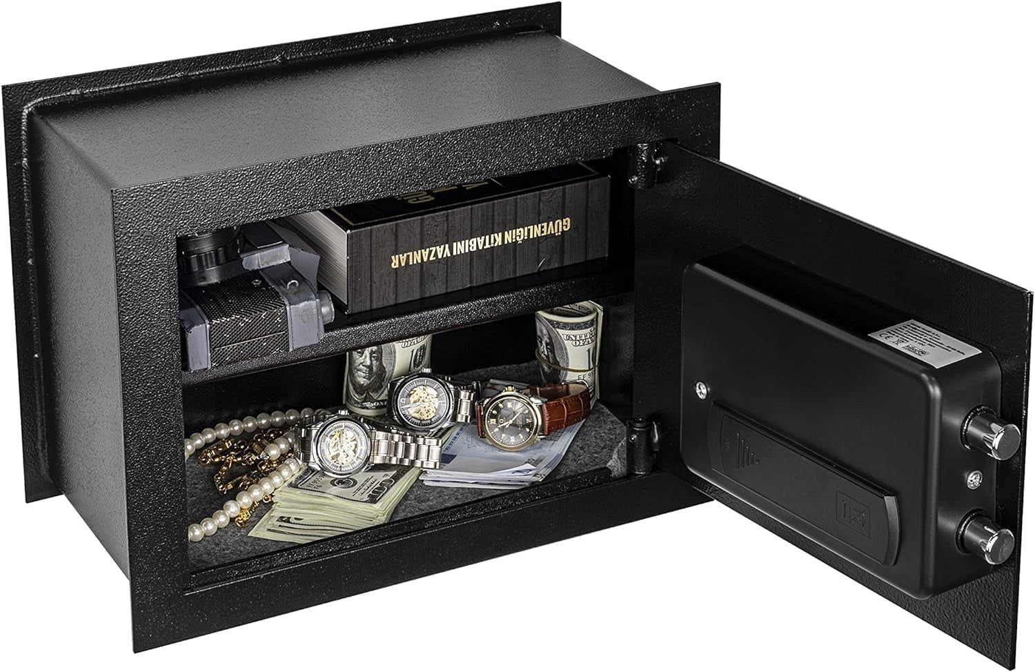 21L Electronic Safe Box Digital Keypad Lock Cash Security Safe Black