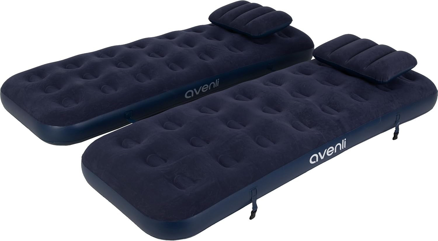 3 in 1 Inflatable Air Bed Double or Single Guest Camping Mattress w Pillows
