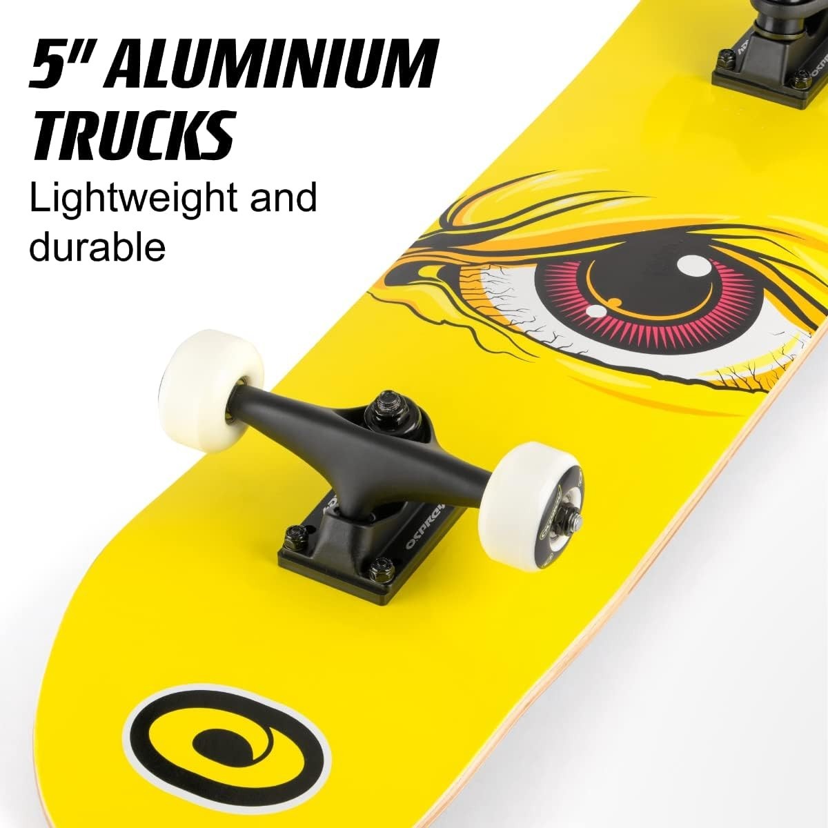 31" Double Kick Skateboard Kids Adults Concave Maple Deck Grip Tape Wheels