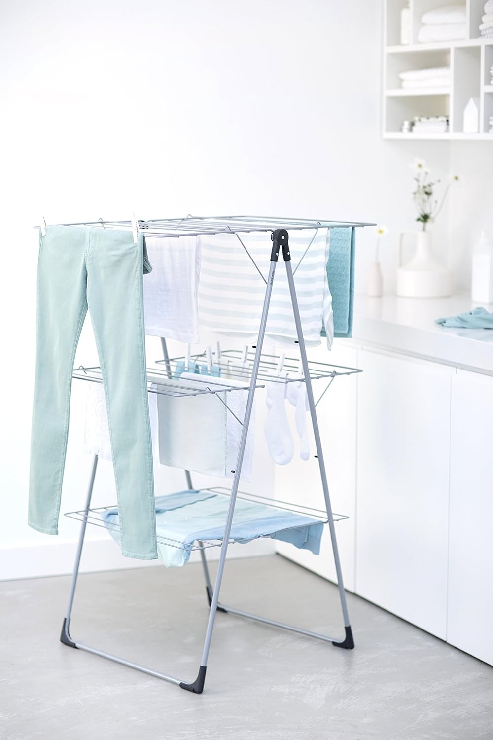 Tower Clothes Airer 23m Drying Rack Folding Indoor Laundry Space