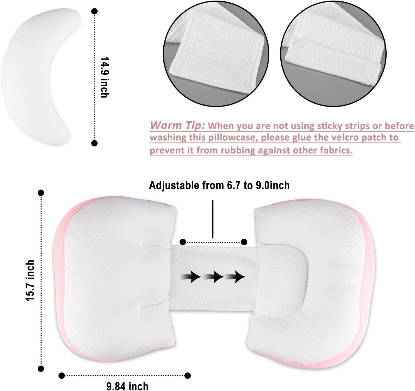 Portable Pregnancy Pillow Belly Support Adjustable Maternity Sleep Cushion