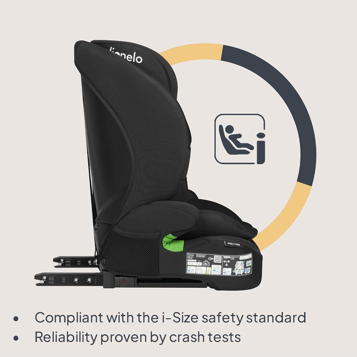 i-Size Car Seat 76–150cm ISOFIX R129 Booster Impact Adjustable