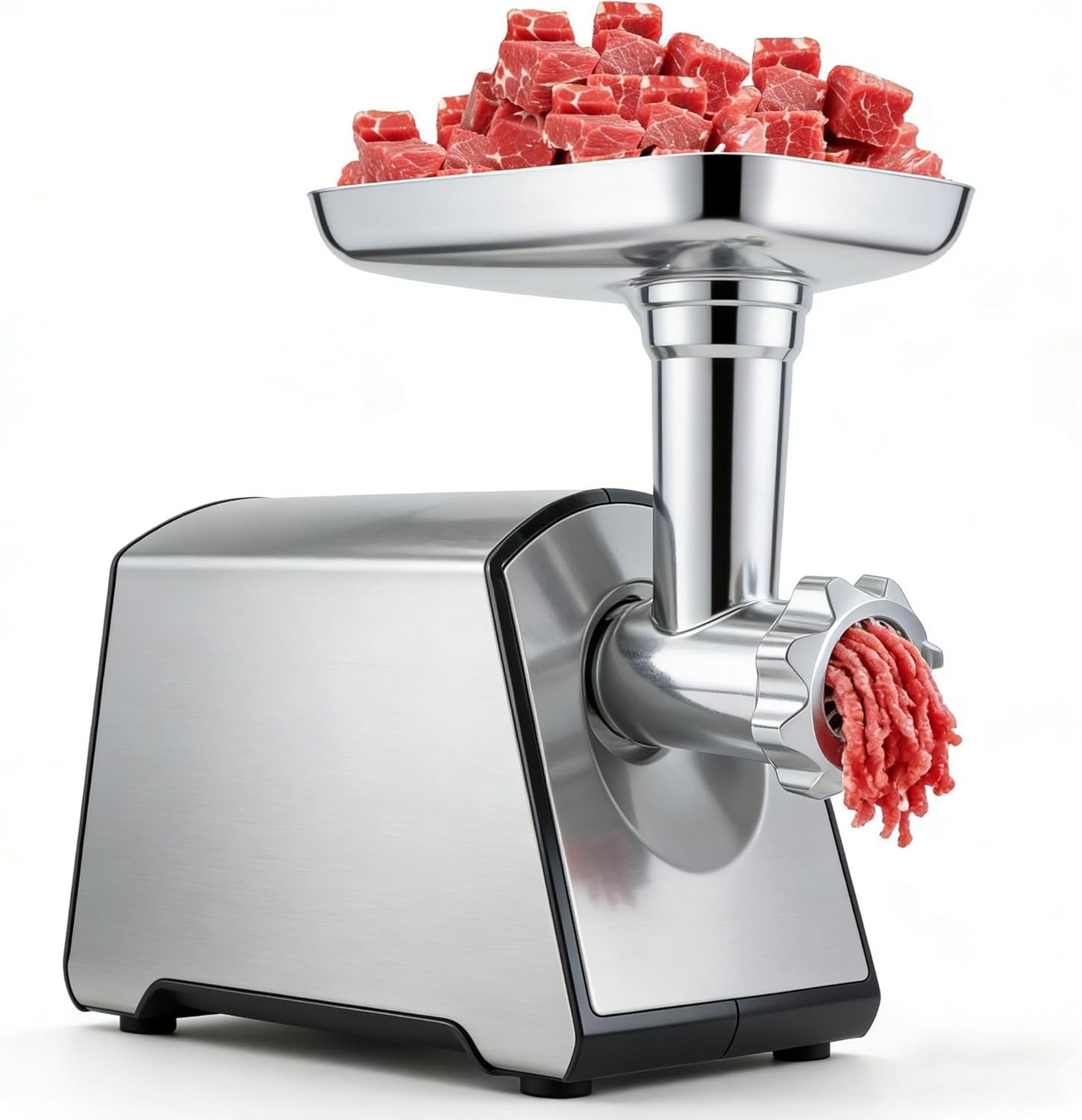 2800W Electric Meat Grinder Sausage Maker Mincer 3 Plates Reverse
