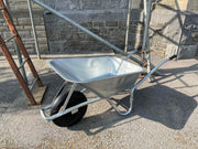 110L Galvanised Wheelbarrow – Puncture-Proof Tyre, Heavy Duty Build, Easy Grip