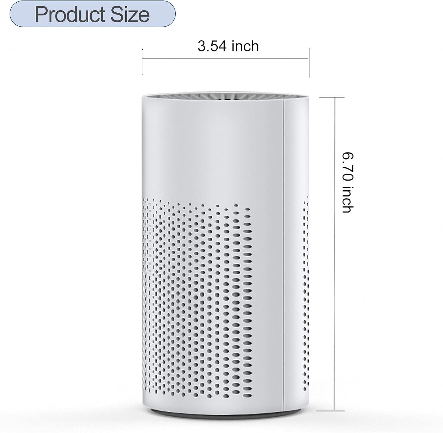 Mini HEPA Air Purifier Desktop Quiet Sleep Mode 150ft² USB