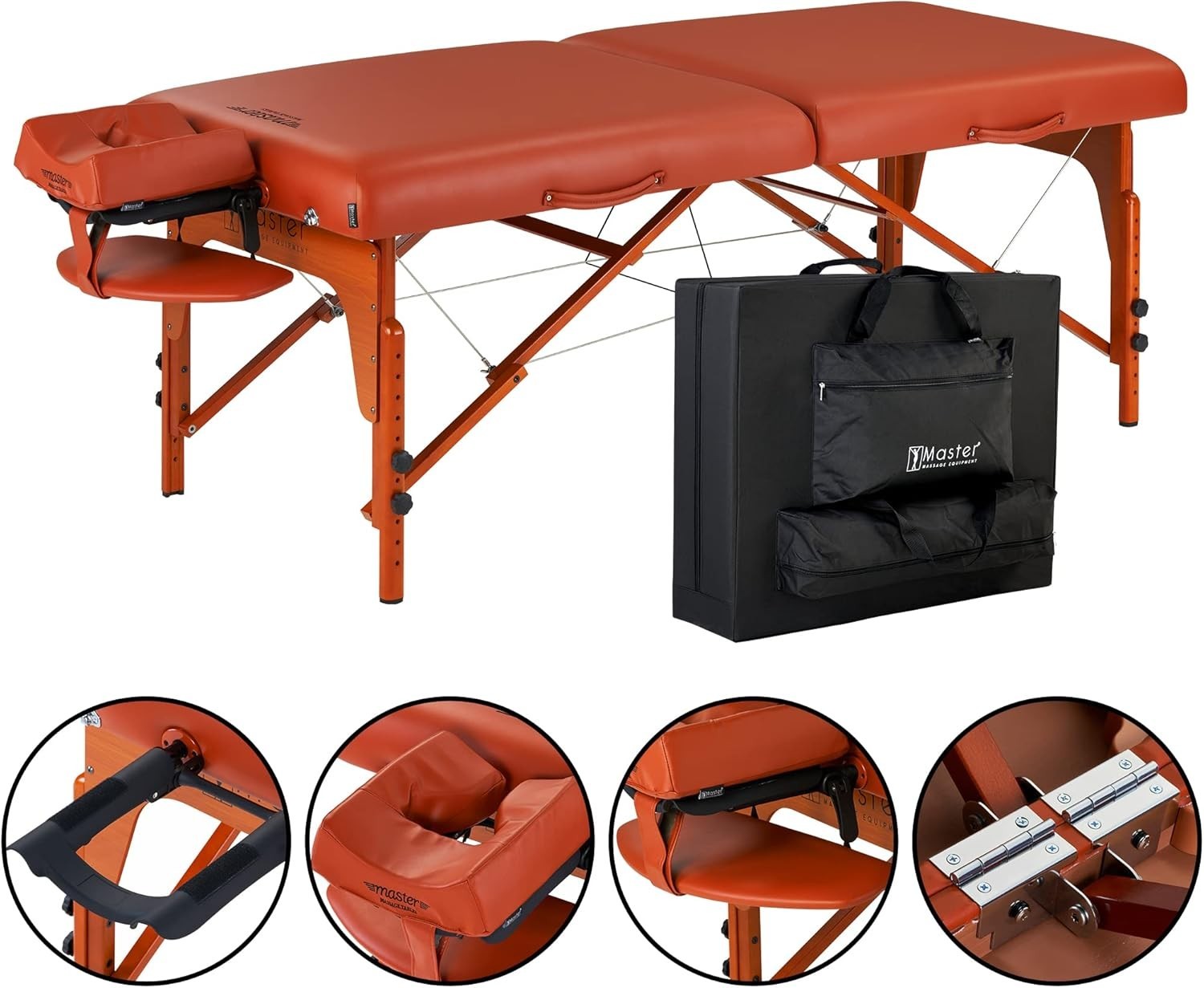 79cm Portable Massage Table Memory Foam Spa Bed Folding Adjustable Tattoo Couch
