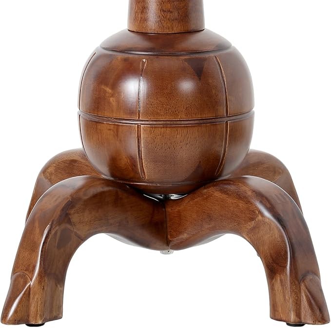 Solid Wood Coat Rack Stand 180cm Tree Design Hall Stand Walnut Finish