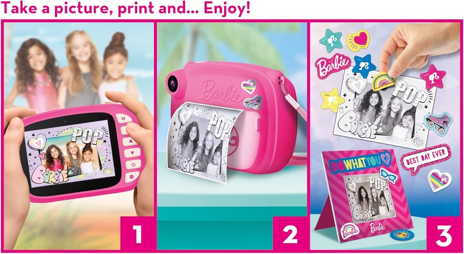 Kids Instant Print Camera 3 in 1 Selfie Video Camera Prints 180 Photos