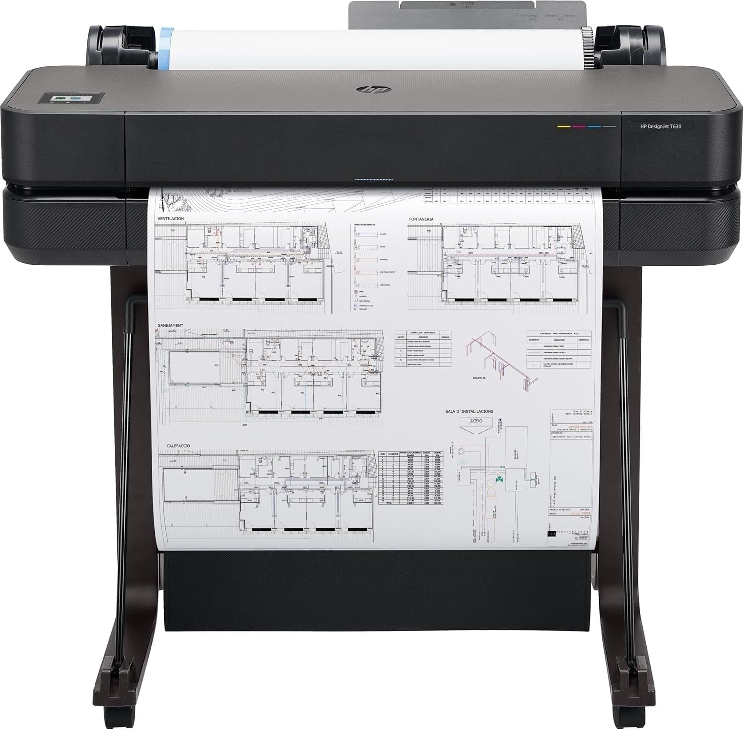 24in A1 Black Large Format Plotter Printer WiFi LAN USB 2400dpi CADPRO