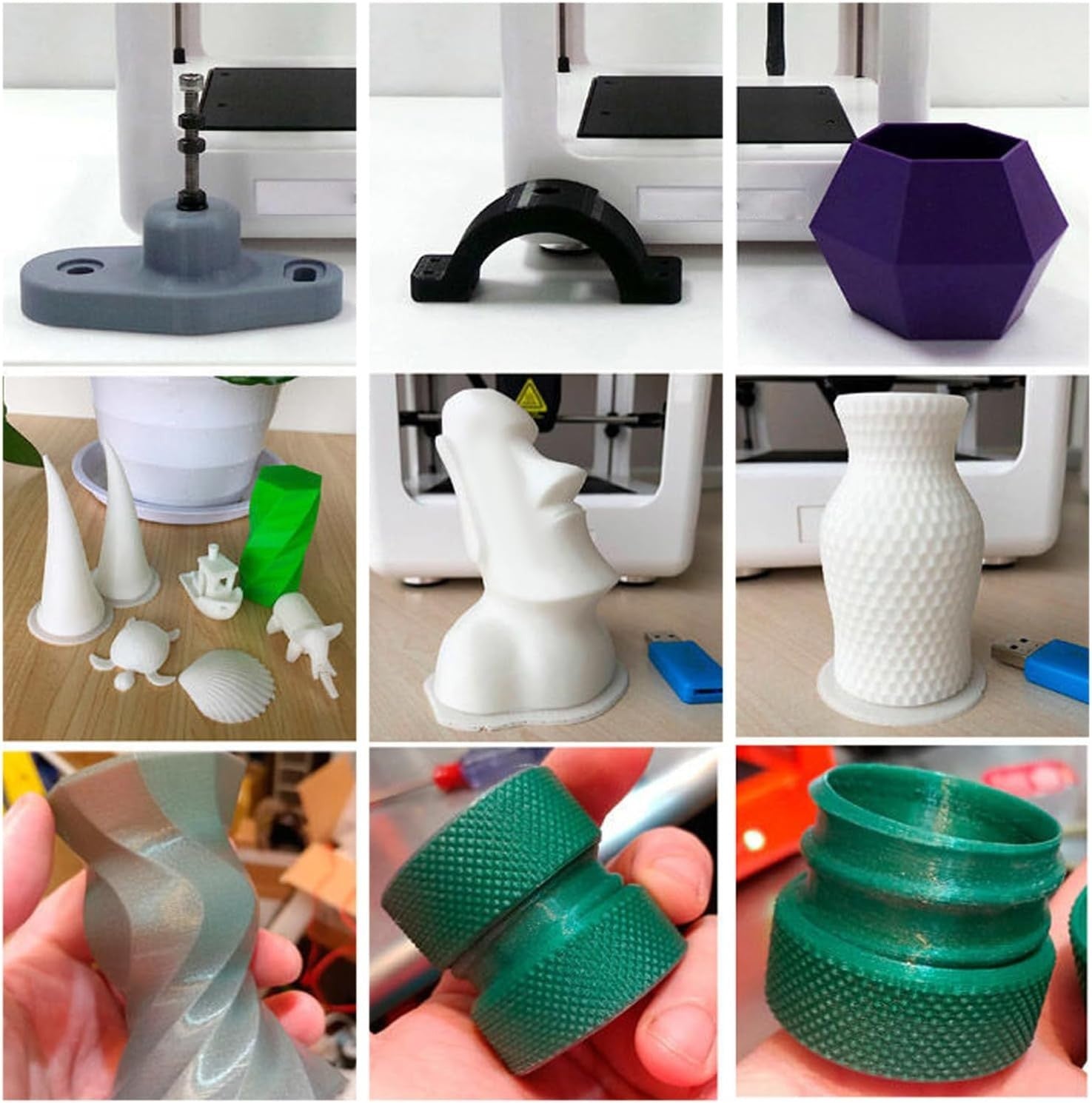 High Speed Mini 3D Printer Beginner Fast Heat 100x100x100mm GB PLA TPU