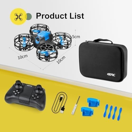 Mini Drone for Kids w/ 2 Batteries 360° Flip LED Lights 3 Speeds Auto Hover