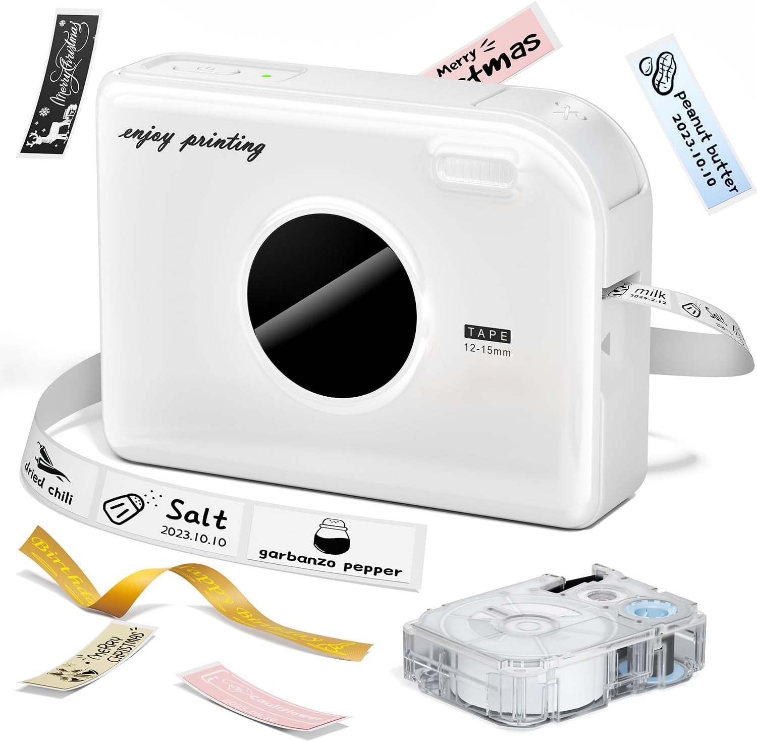 Portable Bluetooth Thermal Label Maker 203 DPI Wireless Sticker Printer