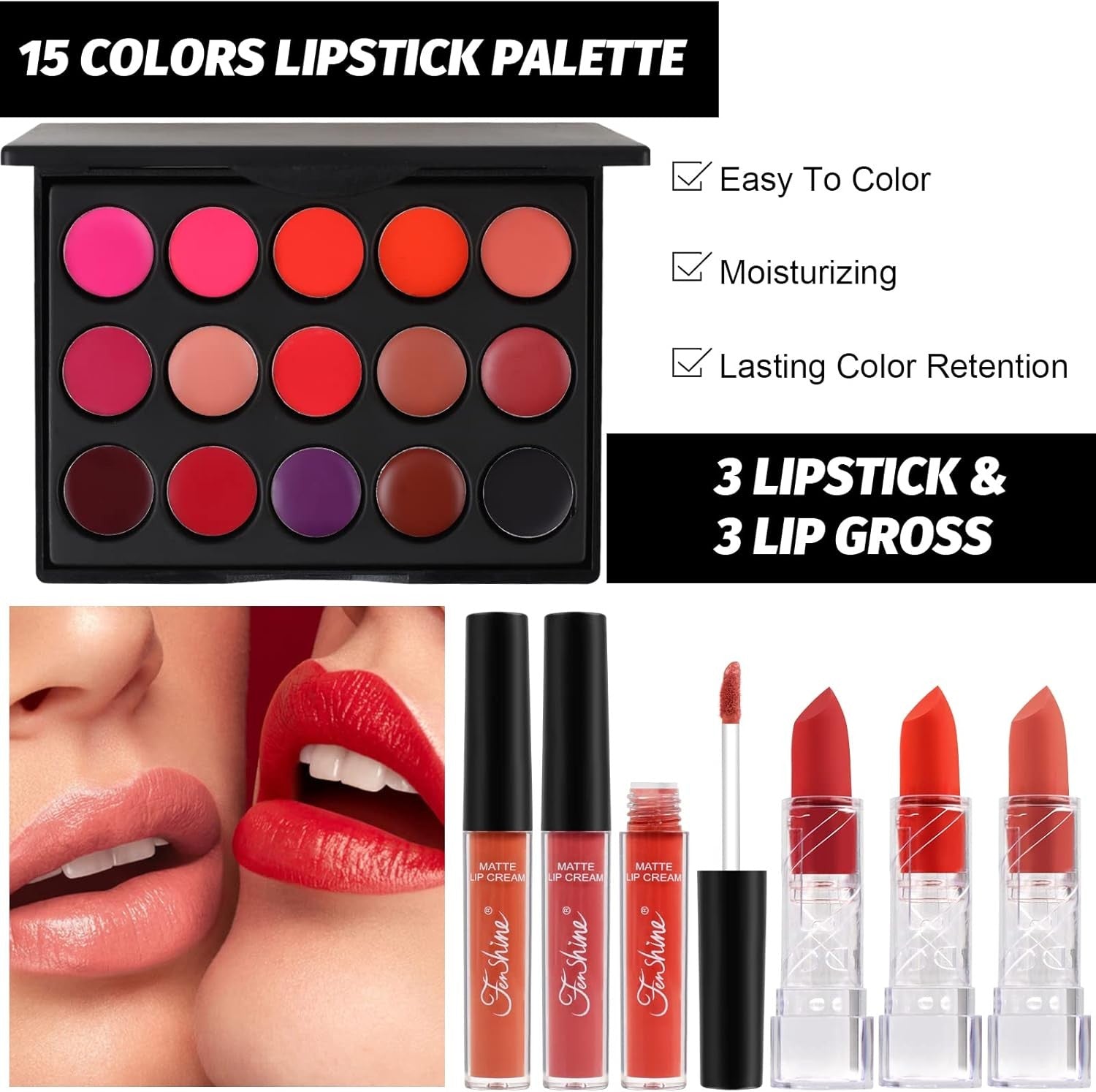 Professional All In One Makeup Kit 30pcs Palette Set with Bag