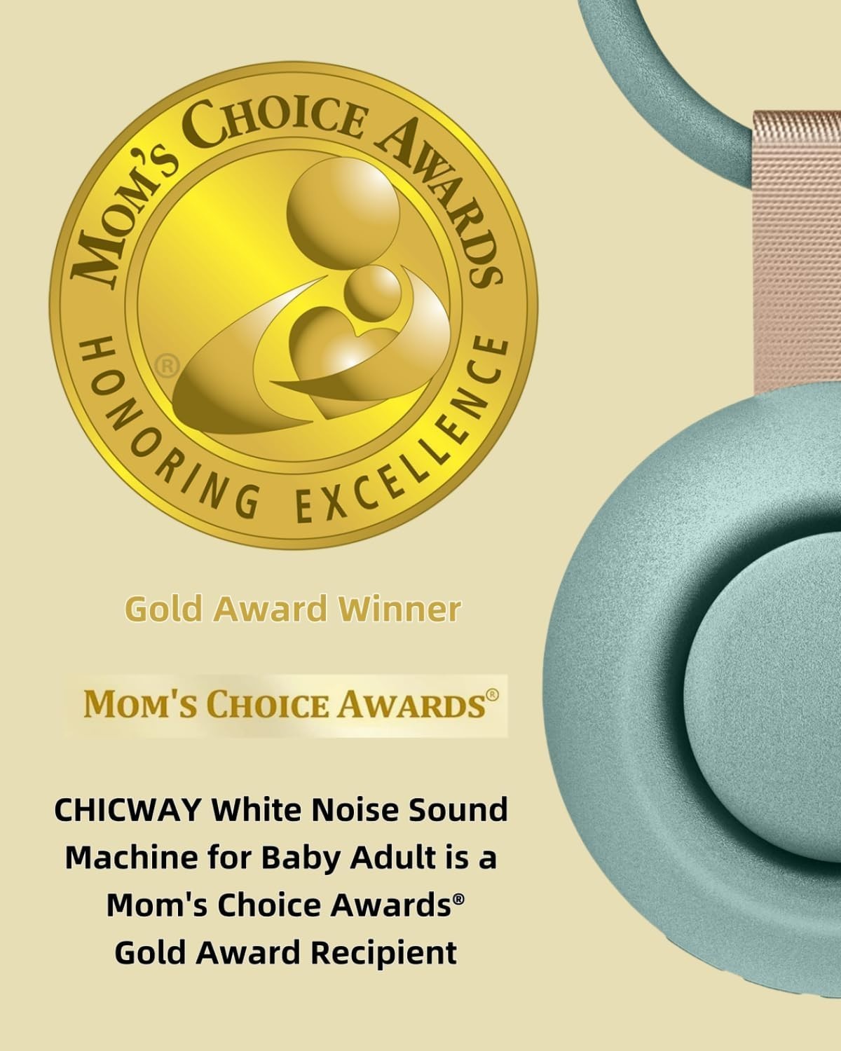 Portable White Noise Machine Baby Sleep Soothing Sound Bluetooth