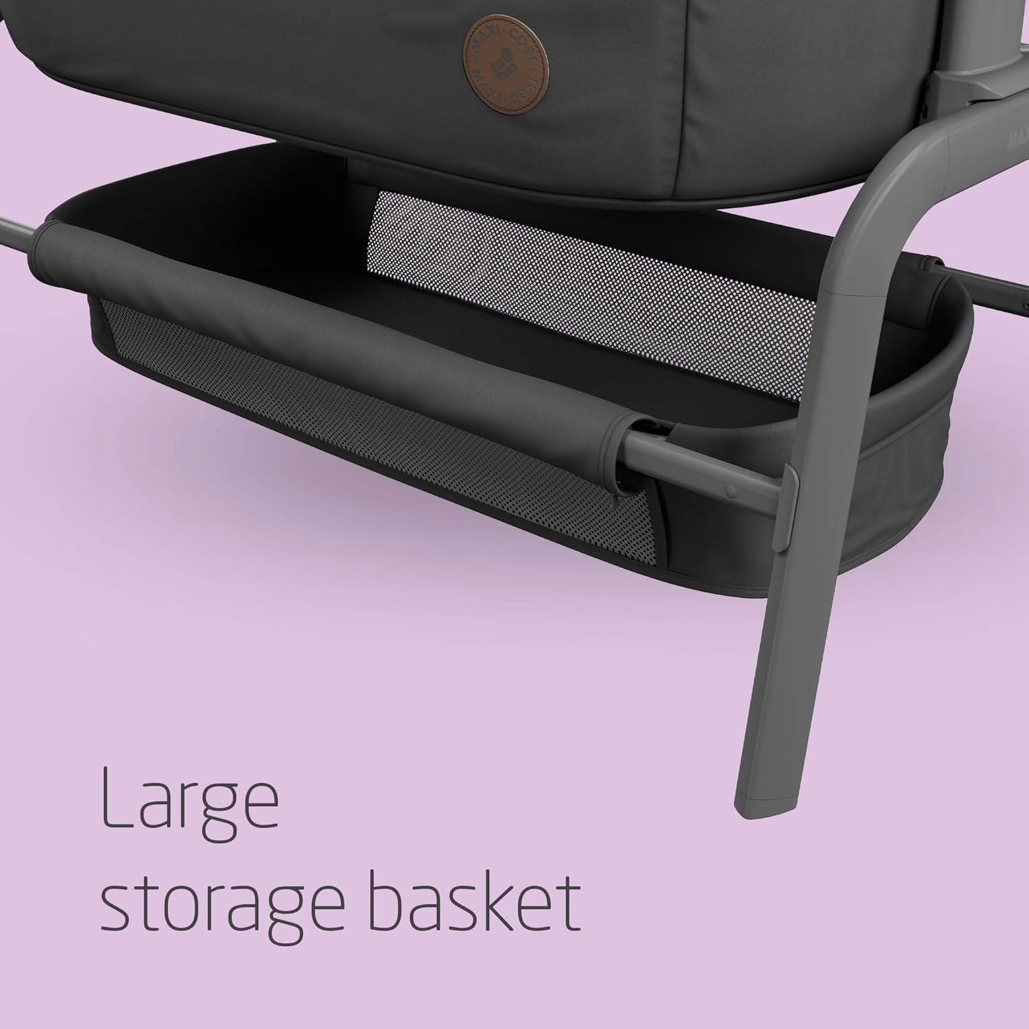Foldable Baby Bedside Crib Co-Sleeper Adjustable Height with Mattress & Basket