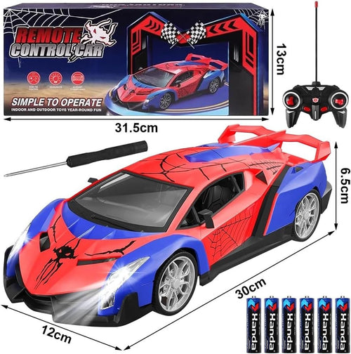 Spider RC Car 1:18 for Kids – Driftable Remote Control Car with Lights