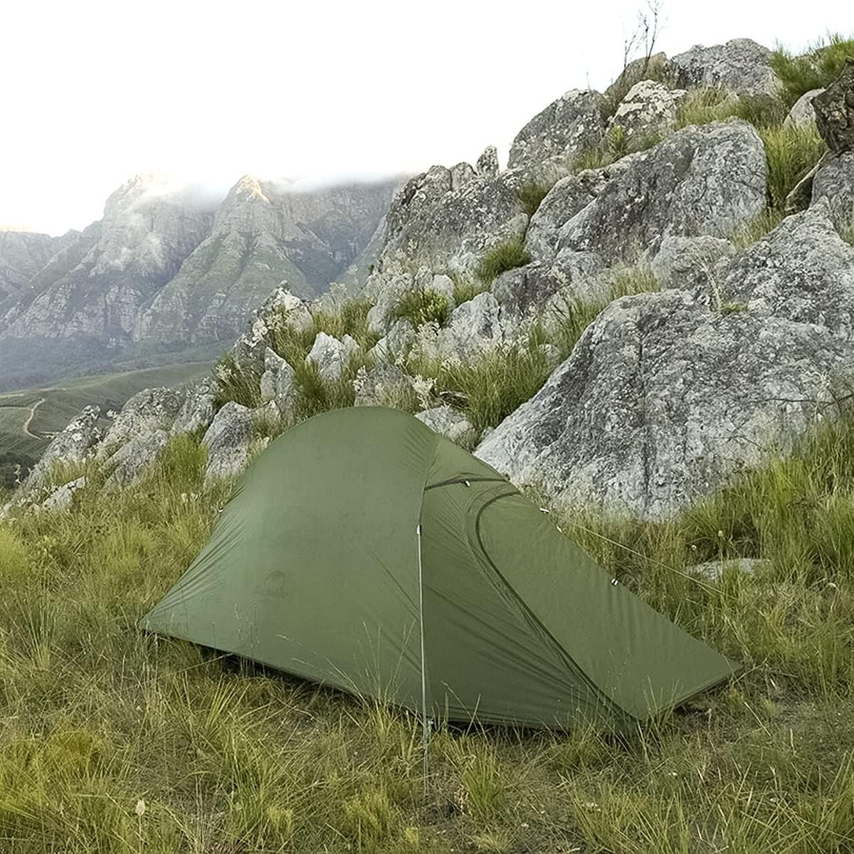 1 Person Lightweight Backpacking Tent Waterproof Dome