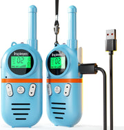 Kids Rechargeable Walkie Talkies 2 Pack Long Range VOX Water Resistant