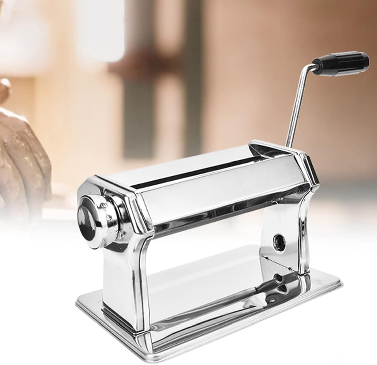 Hand Crank Clay Roller Press 15cm Stainless Steel Polymer Clay Machine