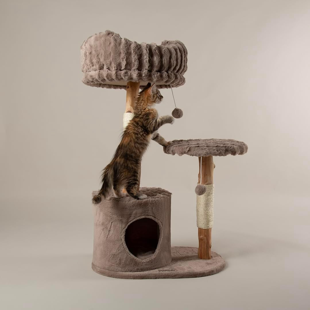 Cat Tree Tower Scratching Post Condo Multi Level Plush Climbing Indoor Cats