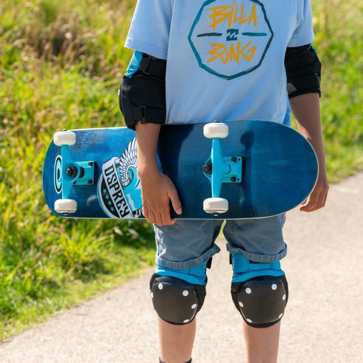 31" Double Kick Trick Skateboard ABEC7 PU Wheels Maple Deck Grip Tape Adults Kid