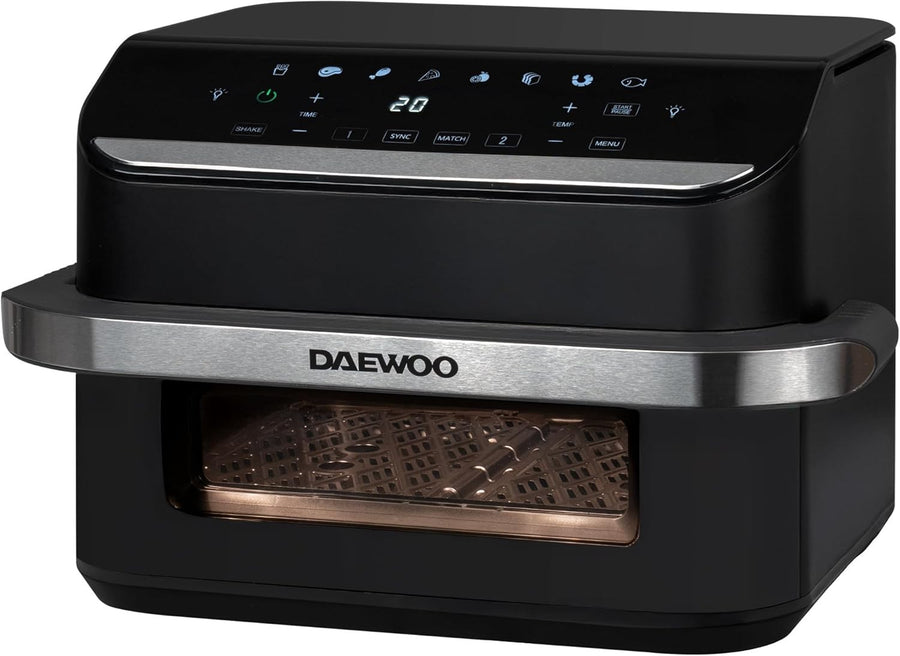 Dual Air Fryer 10L | Mega Drawer Sync Finish Match Cook 8 Presets Healthy Cook