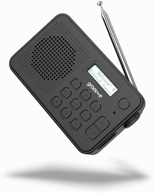 Rechargeable DAB FM Radio Bluetooth Alarm Clock 80 Presets