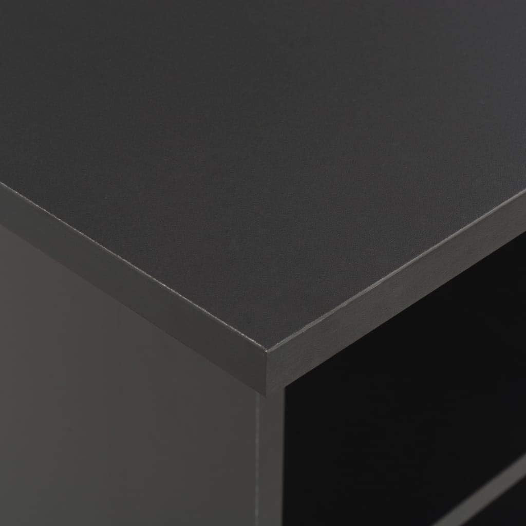 White Bar Table with Storage Shelves, Modern Tall Dining Table Concrete Top