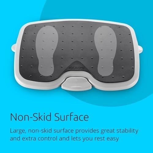 Ergonomic Under Desk Foot Rest SmartFit Adjustable Tilt Non Slip Office