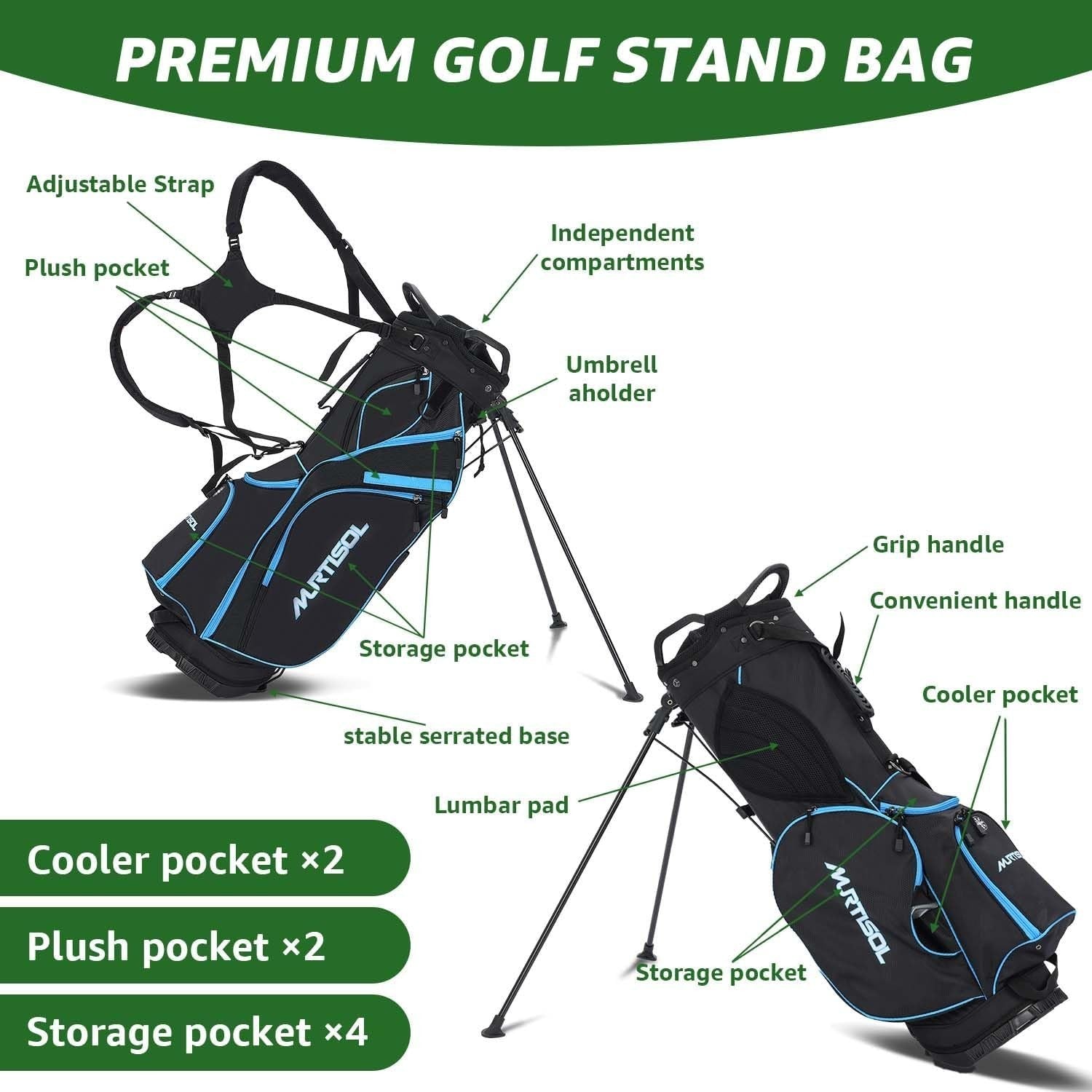 Ladies Right Hand Golf Clubs Set 10-Piece Complete Kit Driver Irons Putter Bag