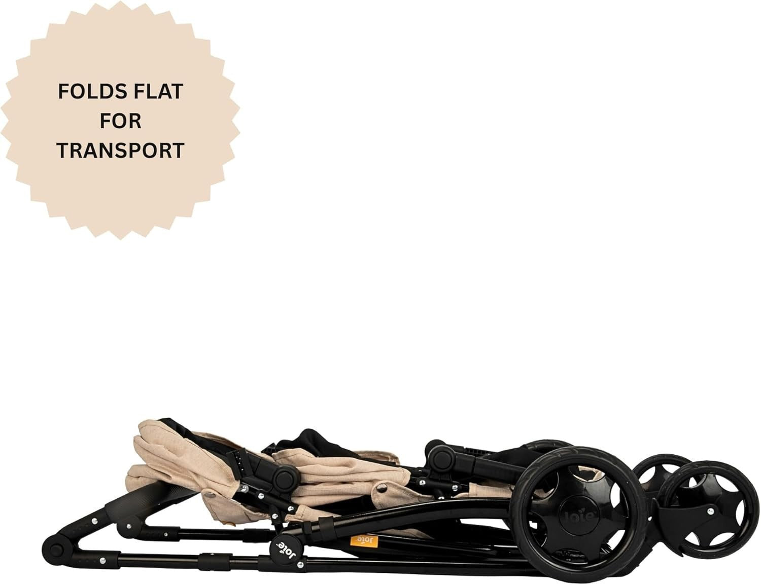 Double Dolls Pram Twin Pushchair Toy, Adjustable Handle, Fold Flat